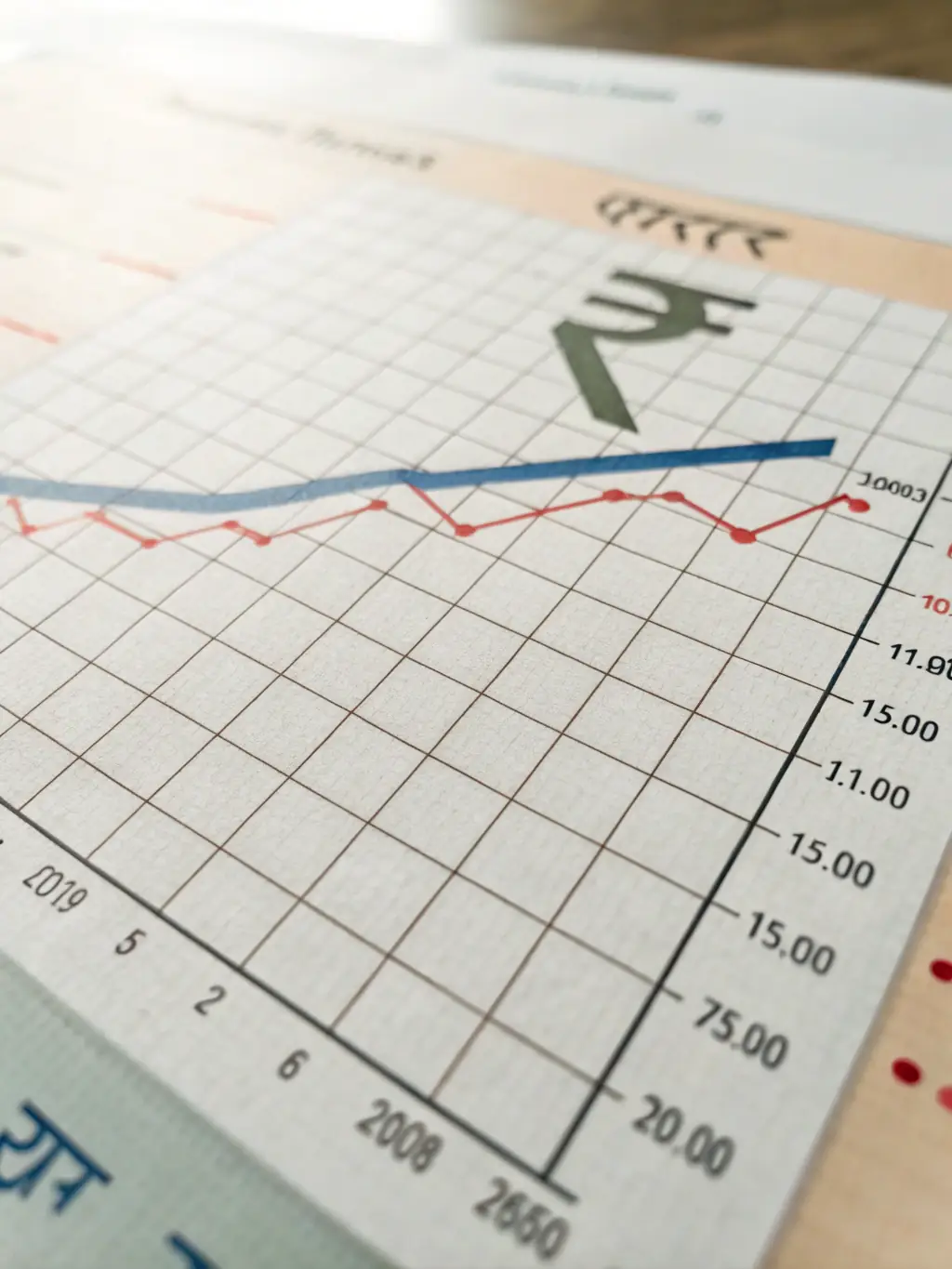 A graph showing upward trending financial growth, with Mexican flag colors subtly incorporated, representing successful investment strategies.